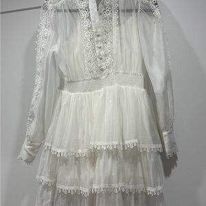 Elegant White Lace women’s Dress